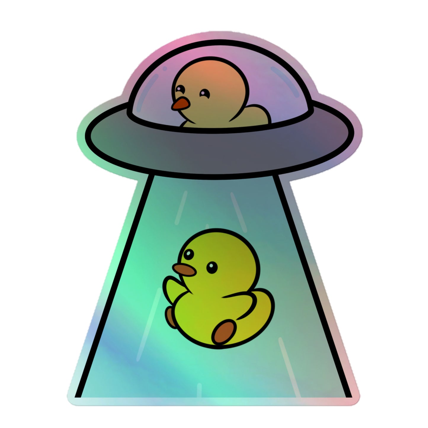 UFO - Holographic Sticker