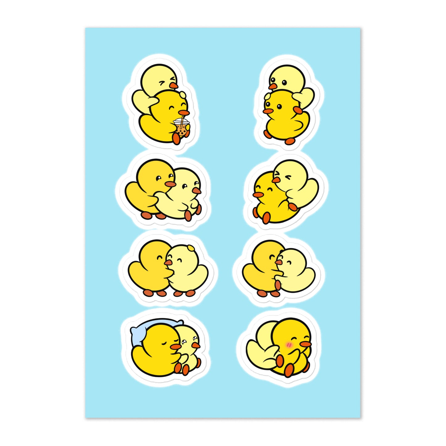 Cute Couple 8 Piece - Sticker sheet