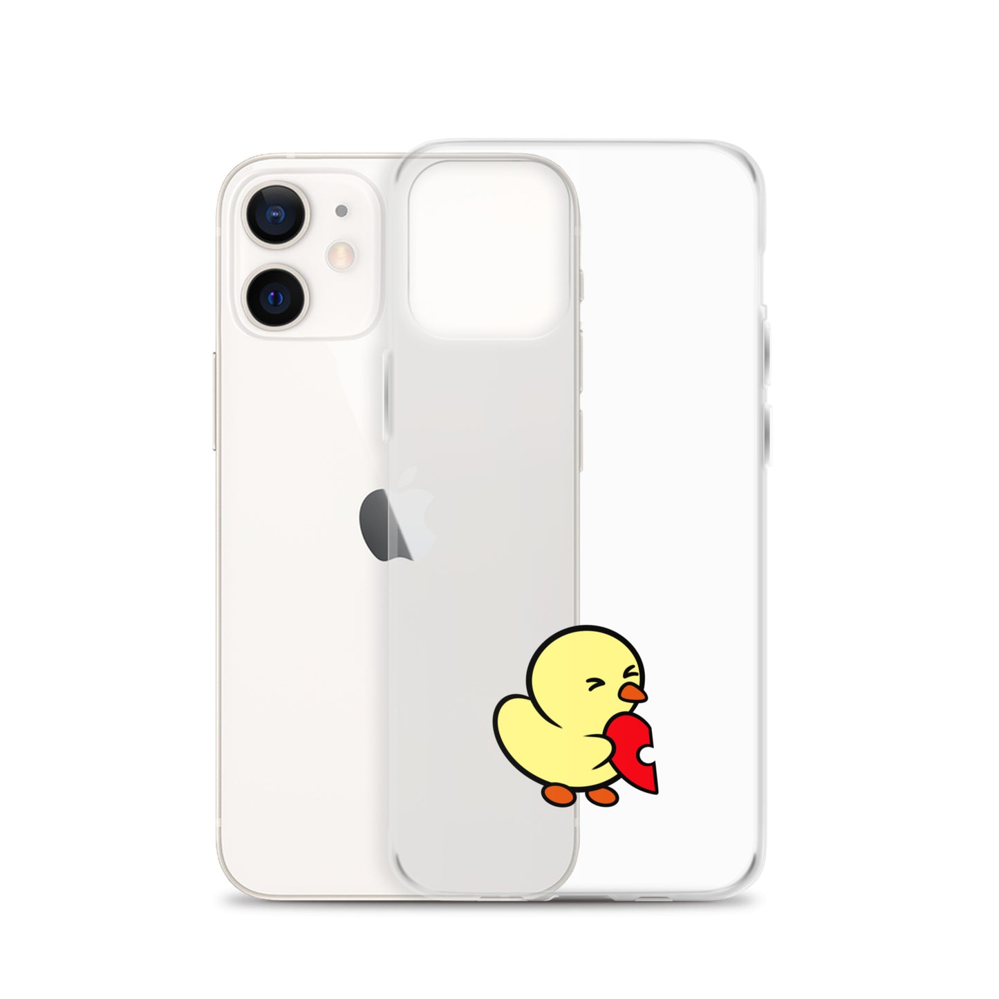 Heart Puzzle Duckie - Clear Case for iPhone®