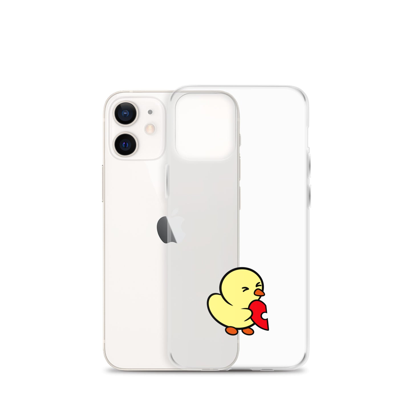 Heart Puzzle Duckie - Clear Case for iPhone®