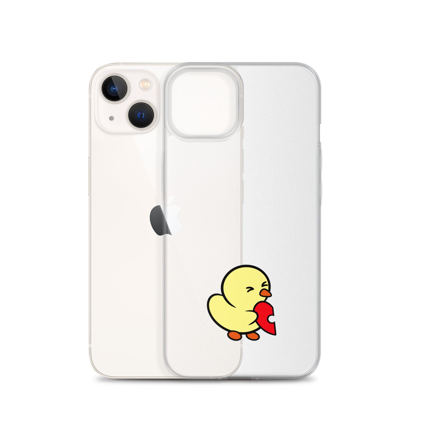 Heart Puzzle Duckie - Clear Case for iPhone®