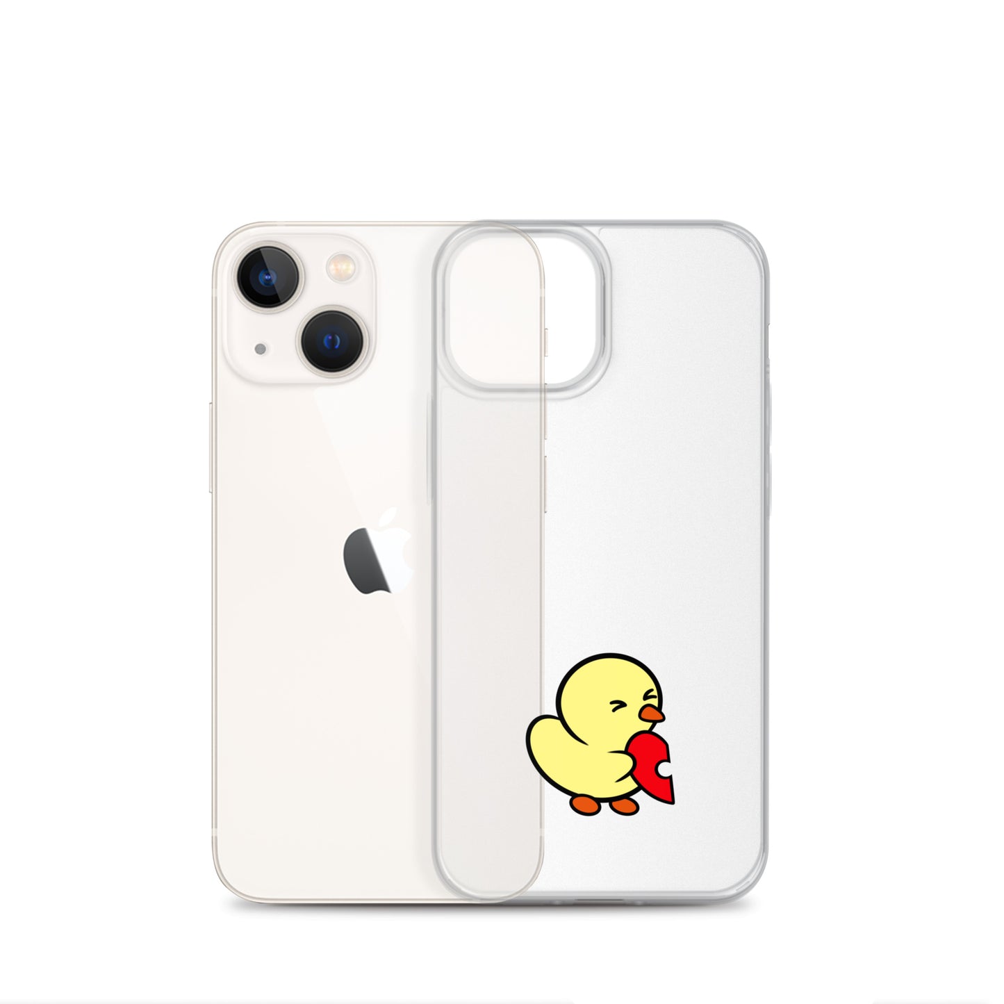 Heart Puzzle Duckie - Clear Case for iPhone®