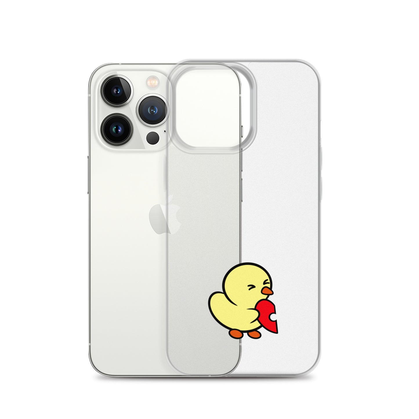 Heart Puzzle Duckie - Clear Case for iPhone®