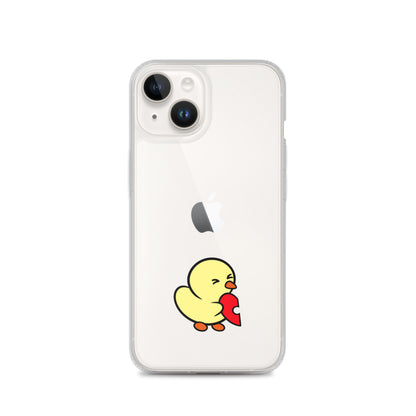 Heart Puzzle Duckie - Clear Case for iPhone®