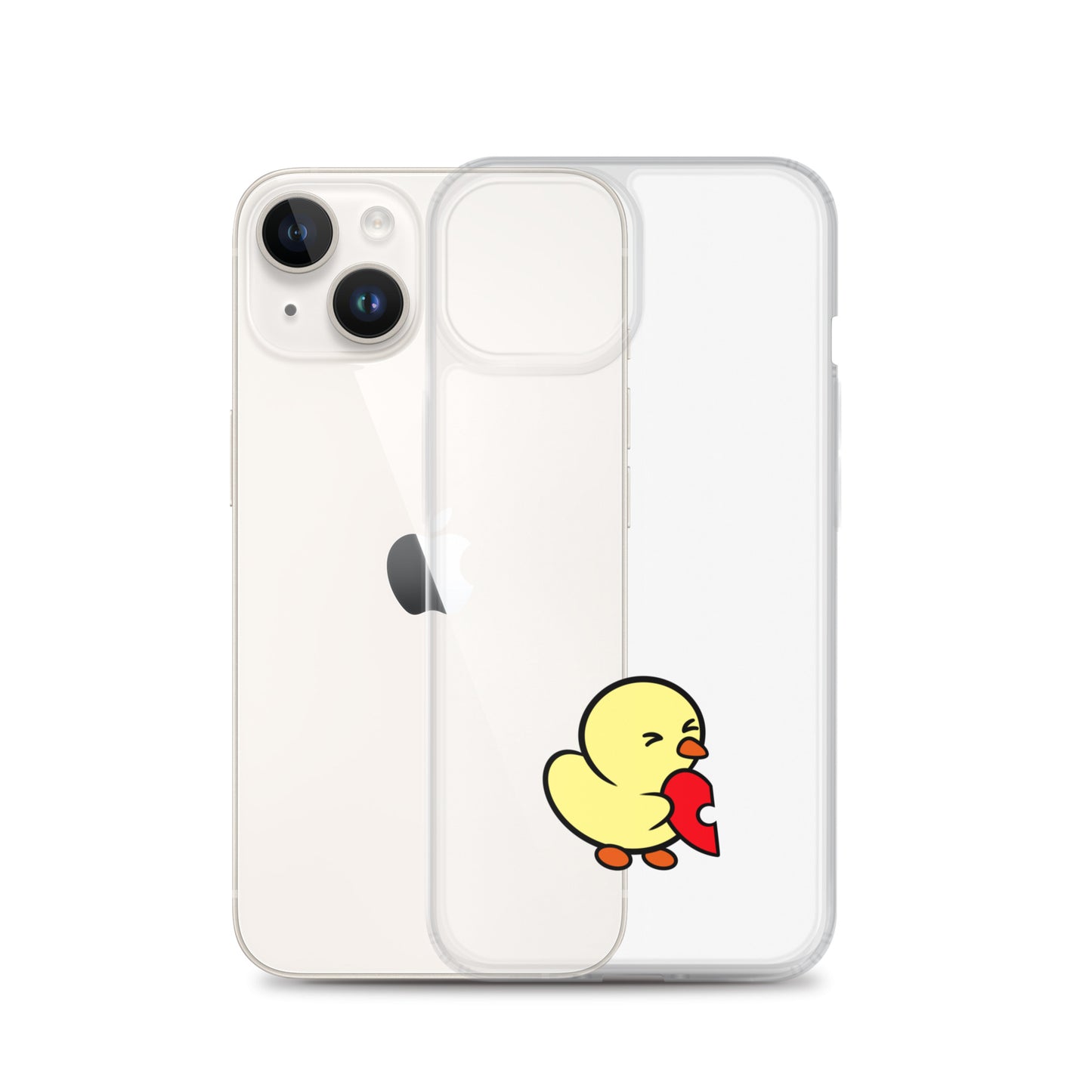 Heart Puzzle Duckie - Clear Case for iPhone®