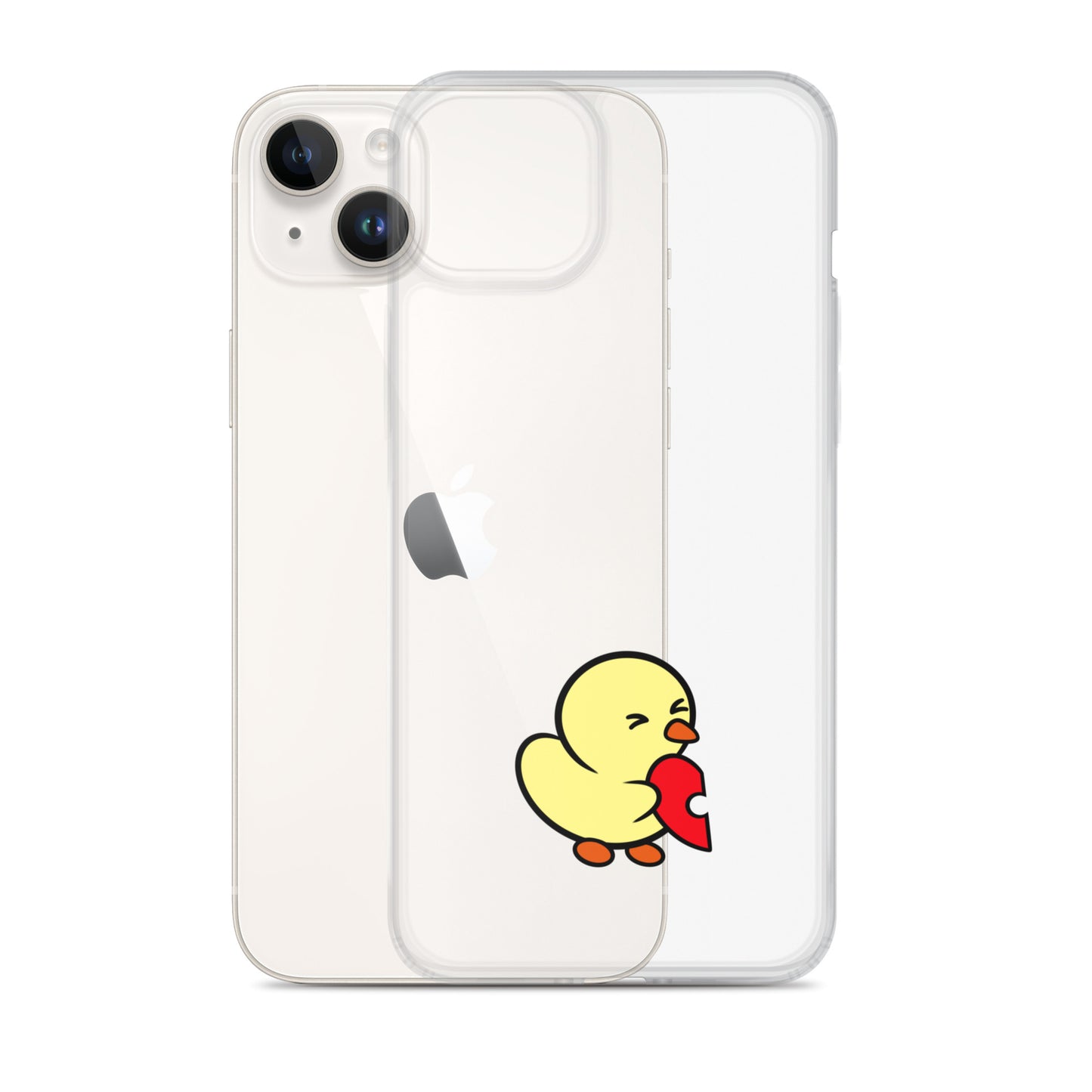 Heart Puzzle Duckie - Clear Case for iPhone®