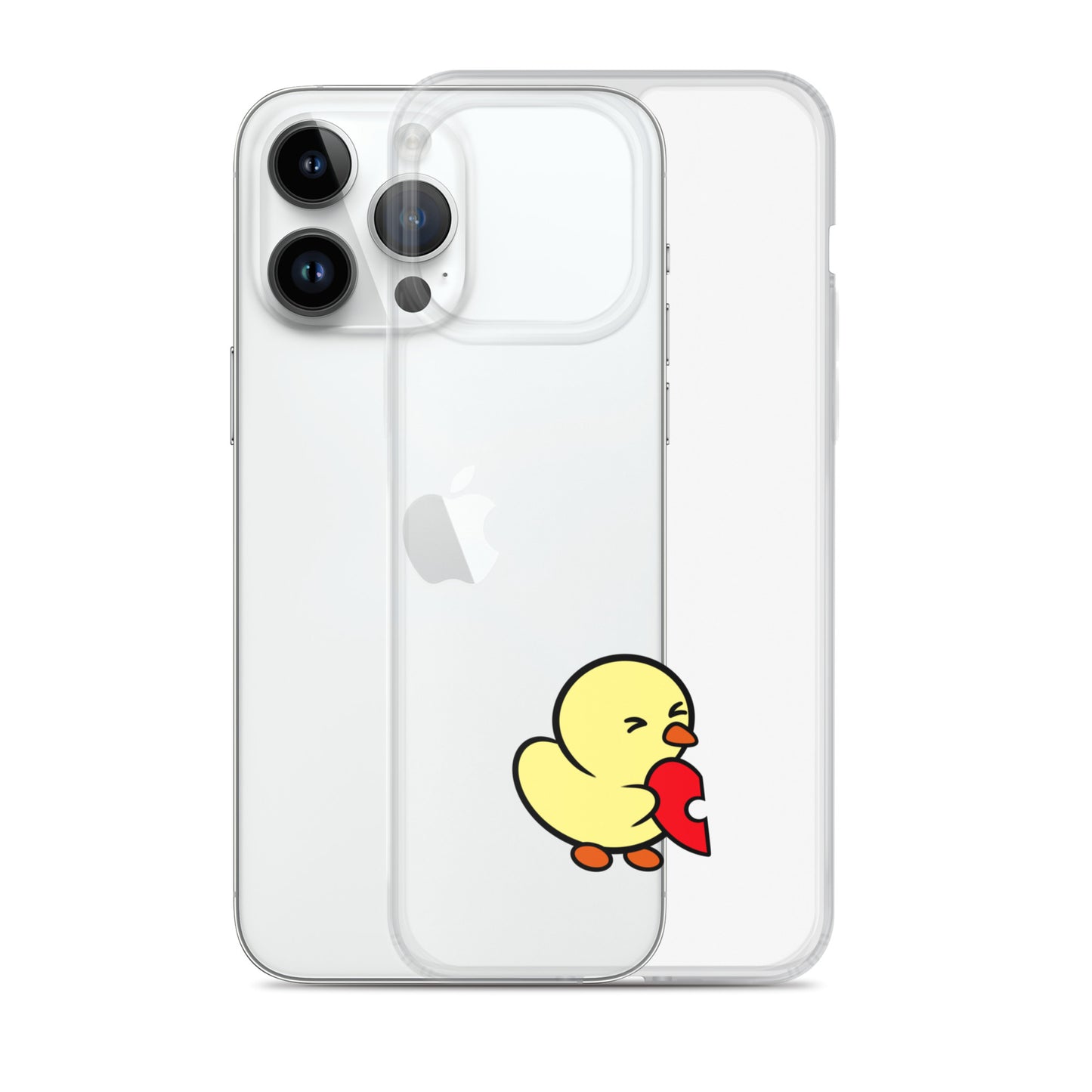 Heart Puzzle Duckie - Clear Case for iPhone®