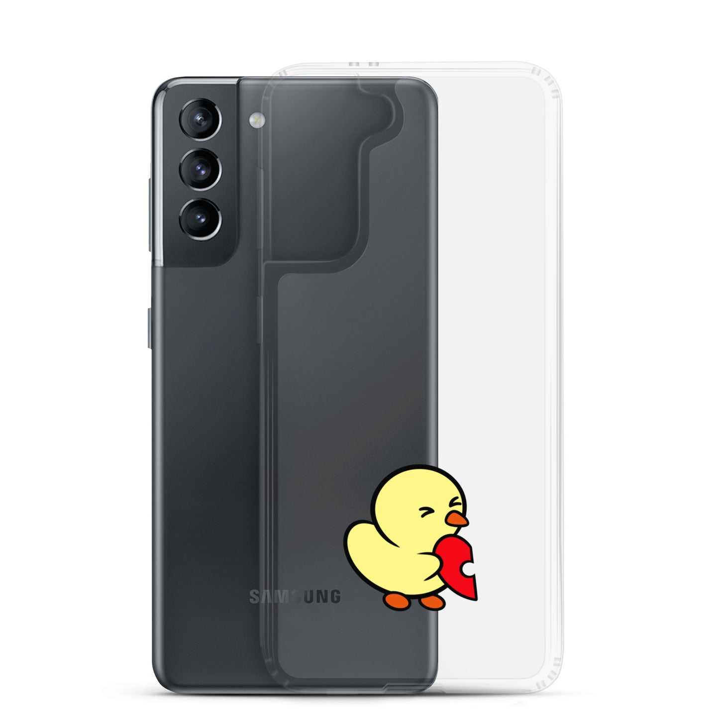 Heart Puzzle Duckie - Clear Case for Samsung®