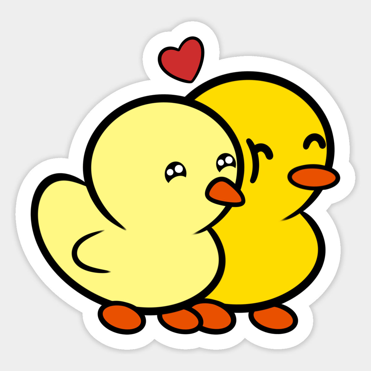 Duckie and Duck Nuzzle <3 - Magnet