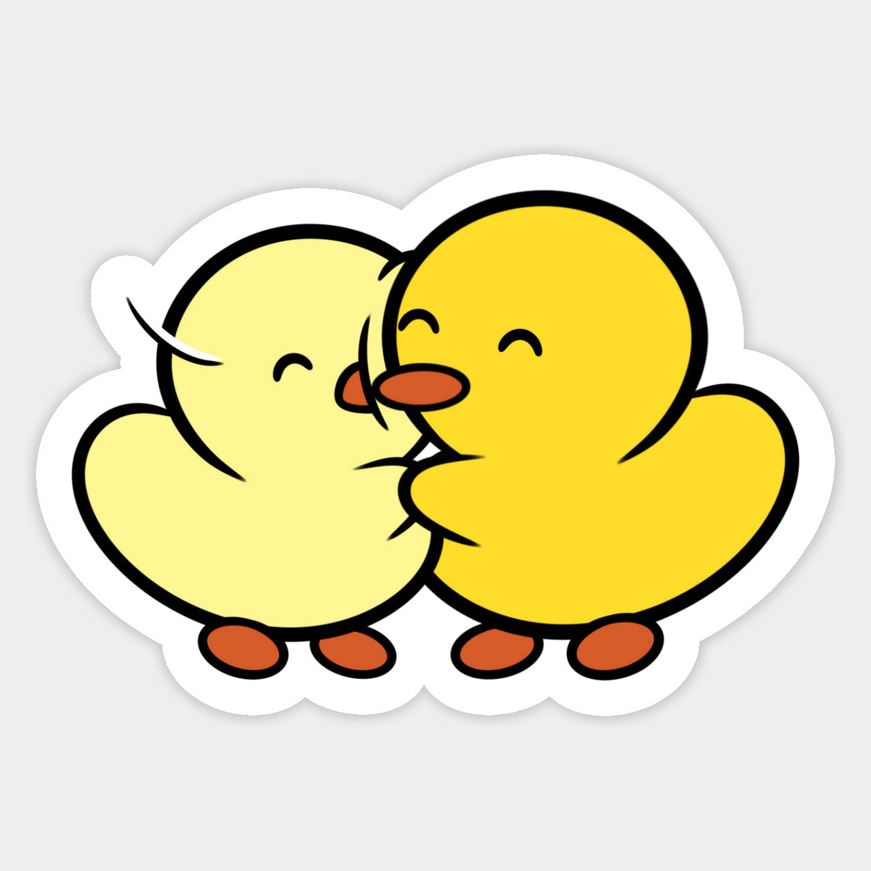Duckie and Duck Nuzzle - Magnet