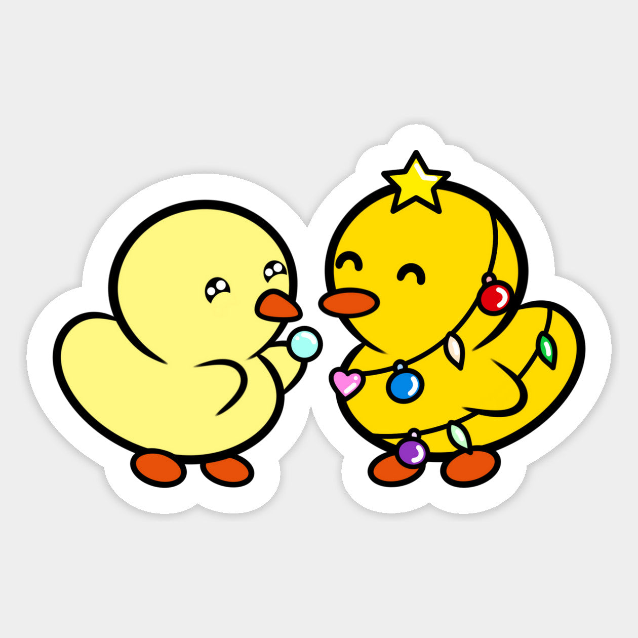 Duckie and Duck's Christmas - Magnet