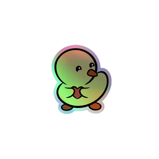 Duckie Stole Your Heart - Holographic Sticker