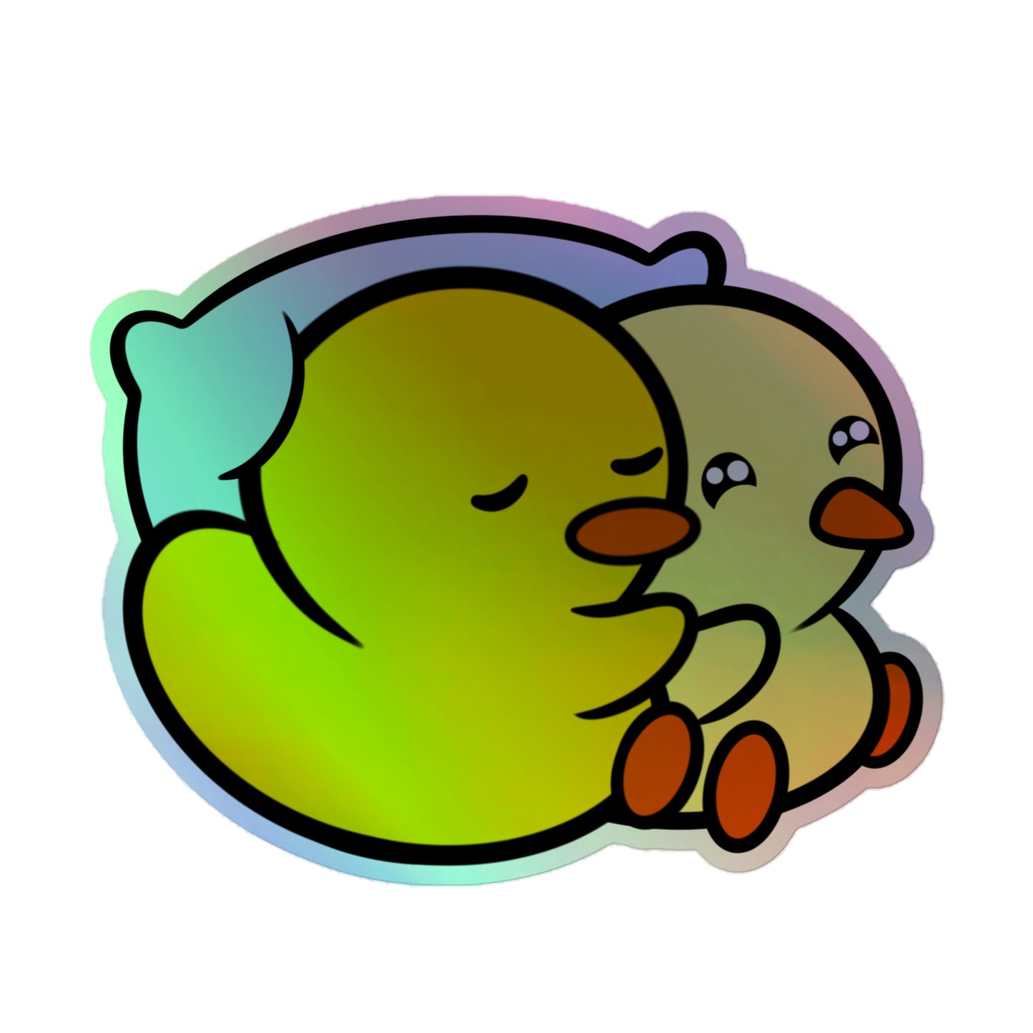 Duckie Little Spoon - Holographic Sticker