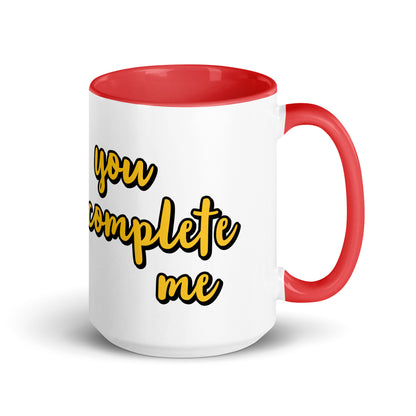 You Complete Me - Mug with Color Inside